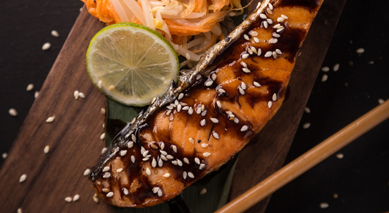 Lachs Teriyaki